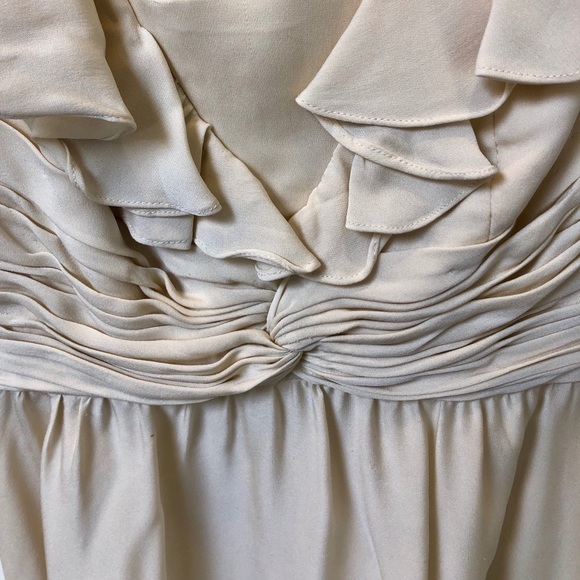 BHLDN Quillaree Couplet Silk Wedding Dress - Picture 4 of 8